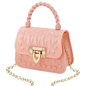 Mini Soft Pink Gold Bag Girls Purse Women's Fashion Handbag Small Crossbody